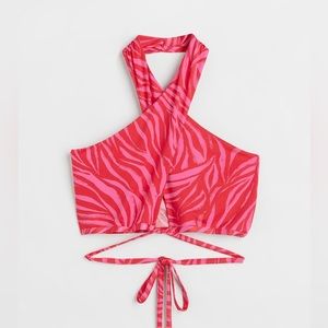 HM Pink and Red Zebra Halter